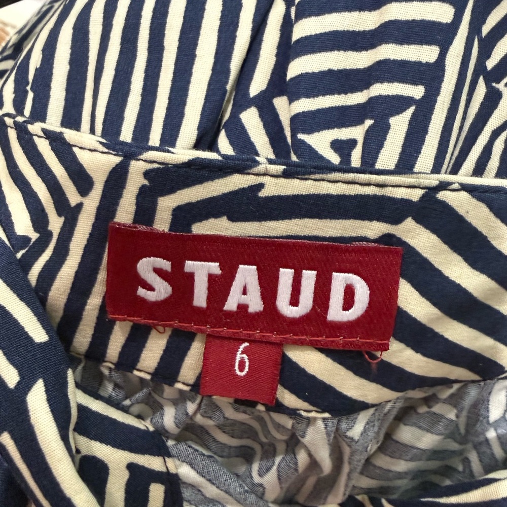 STAUD Sea Skirt ~ Navy Mosaic. Size 6. Worn once - Picture 10 of 13